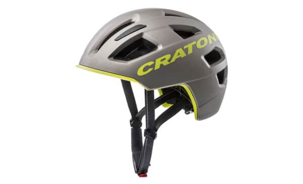 Cratoni C-Pure Fahrradhelm - anthracite lime matt