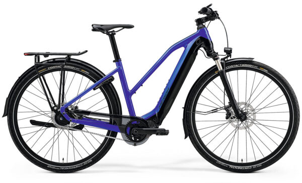 Merida eSpresso L 800 EQ (2021) - 28 Zoll 630Wh 5N automatisch Trapez- dark blue / black