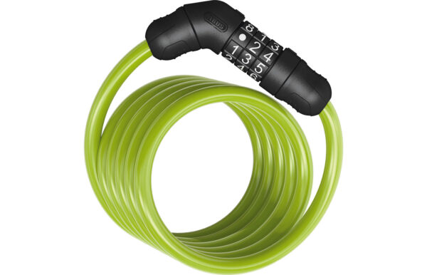 Abus Spiralkabelschloss Zahlencode Star 4508C/150 - green